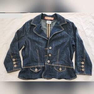 Department of Peace Denim Jacket - Blue Jean Blazer (size